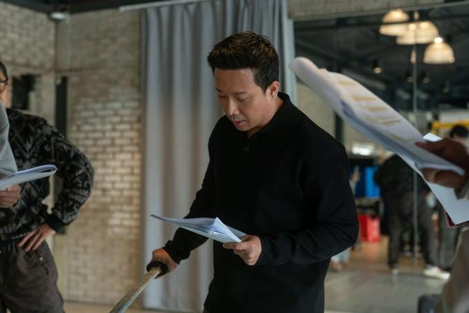 Trấn Thành tại buổi đọc kịch bản của dự án The Sword. - Ảnh: FBNV