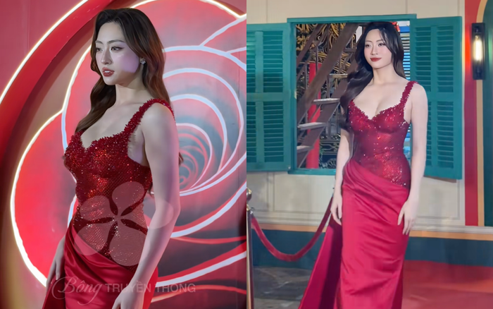 Lương Thùy Linh khoe nhan sắc quyến rũ trong lần xuất hiện mới nhất. Ảnh chụp màn hình