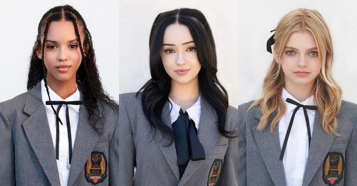 Ba thành viên của nhóm nhạc nữ PRELUDE. (Ảnh: HYBE)