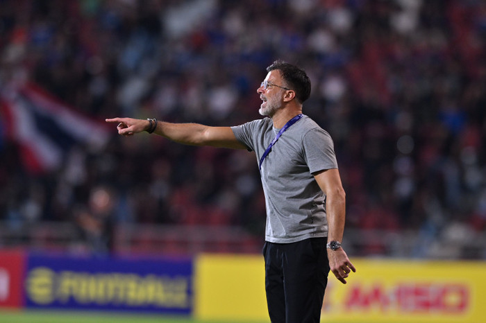 HLV Anthony Hudson của tuyển Thái Lan đã có những phát biểu sau trận thắng Turkmenistan. Ảnh: FAT