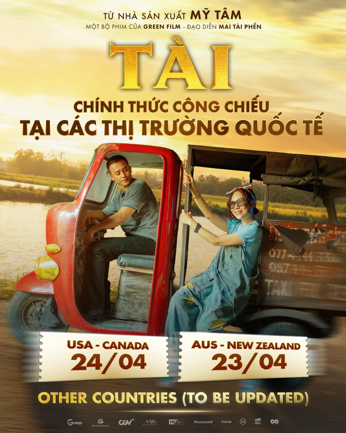 Phim Tài của Mỹ Tâm và Mai Tài Phến chính thức công chiếu quốc tế.&nbsp;