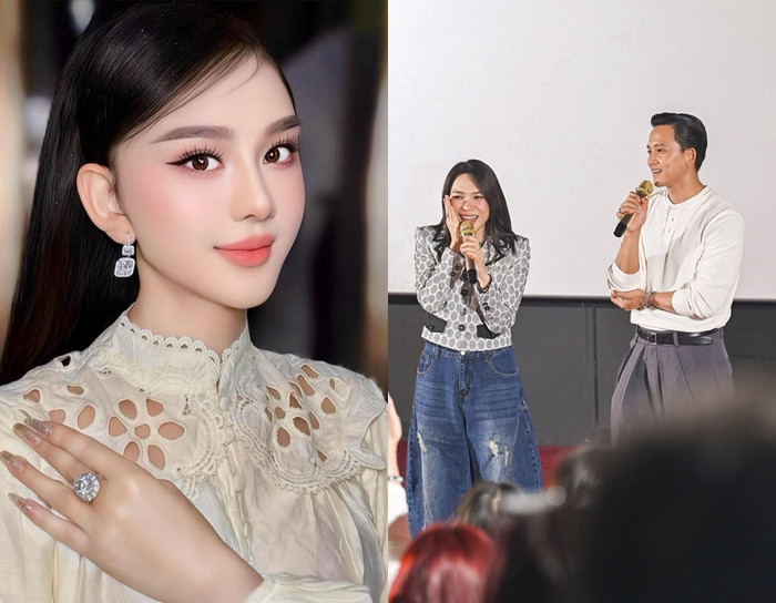 Lâm Khánh Chi chúc mừng Mỹ Tâm và Mai Tài Phến.