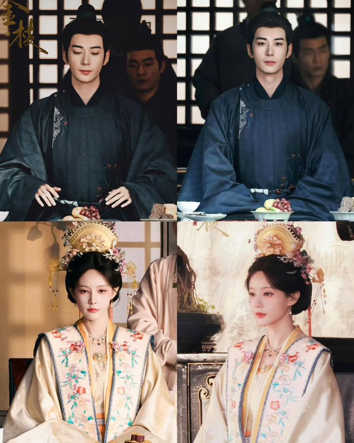 Tạo hình cổ trang của Trần Tinh Húc và Lý Nhất Đồng trong Kim Chi.&nbsp;