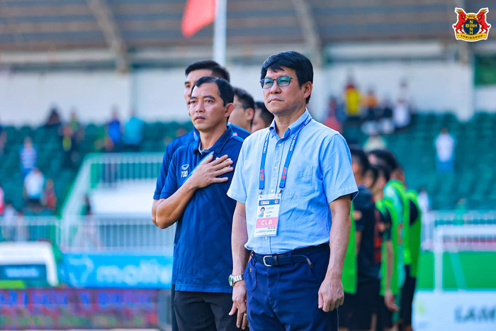 HLV Vũ Tiến Thành đã có trận thắng thứ ba liên tiếp cùng Ninh Bình. Ảnh: Ninh Bình FC