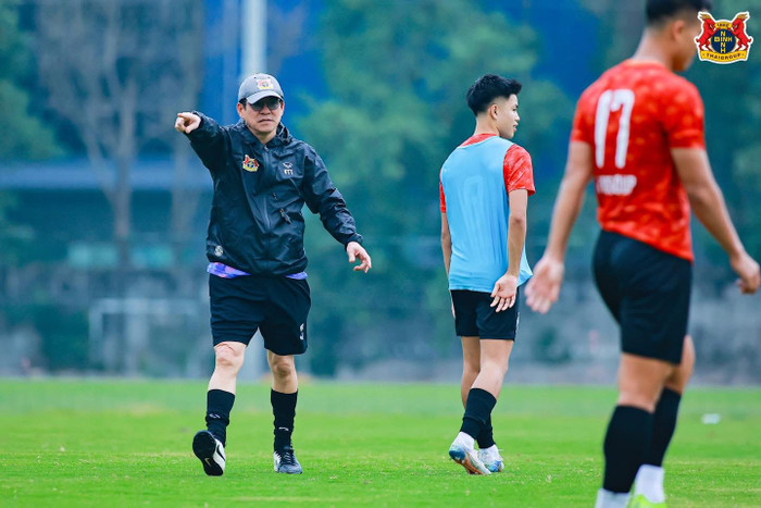 Ông Vũ Tiến Thành là nhà cầm quân giỏi. Ảnh: Ninh Bình FC