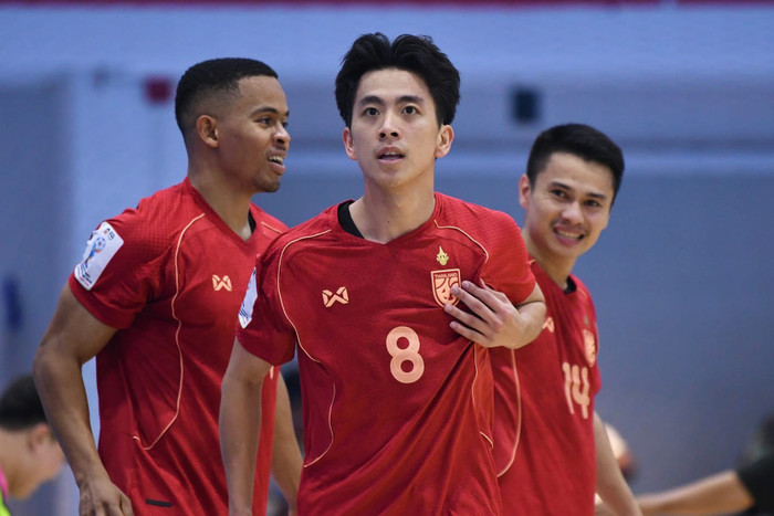 Niềm vui vỡ òa với bóng đá Thái Lan khi đội tuyển futsal nam chính thức đăng quang giải vô địch Đông Nam Á 2026. Ảnh: FAT