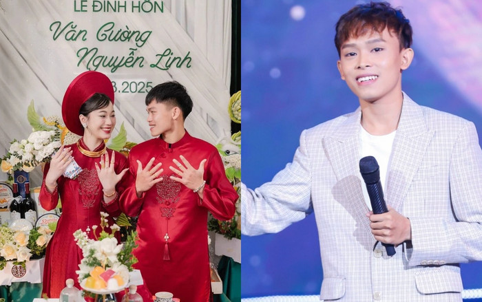 Vợ chồng cầu thủ Hồ Văn Cường và ca sỹ Hồ Văn Cường.