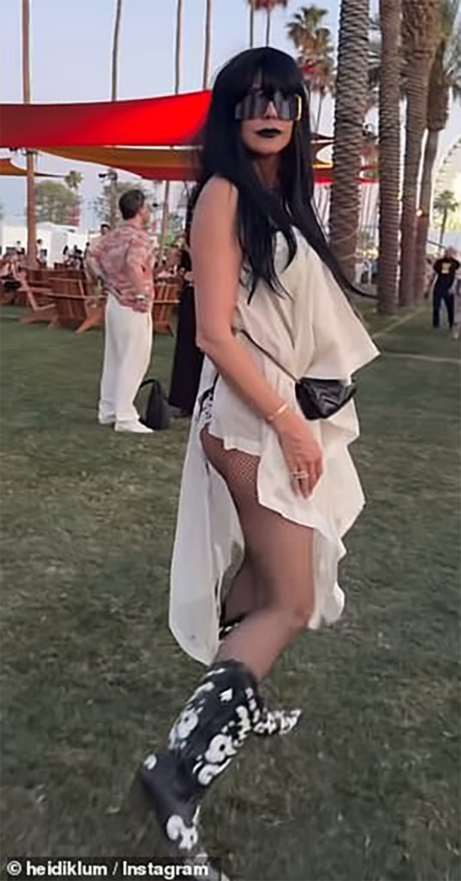 Hình ảnh mới đây của siêu mẫu huyền thoại Heidi Klum tại Coachella 2026.