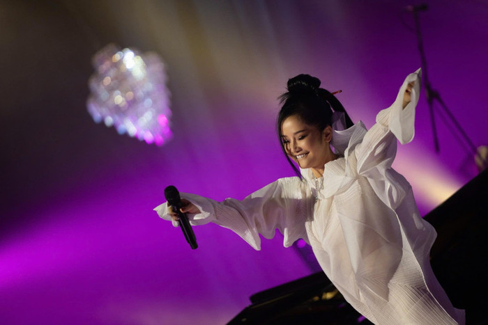 Diva Hồng Nhung khóc nấc trên sân khấu, nghẹn ngào không hát nên lời Ảnh 1