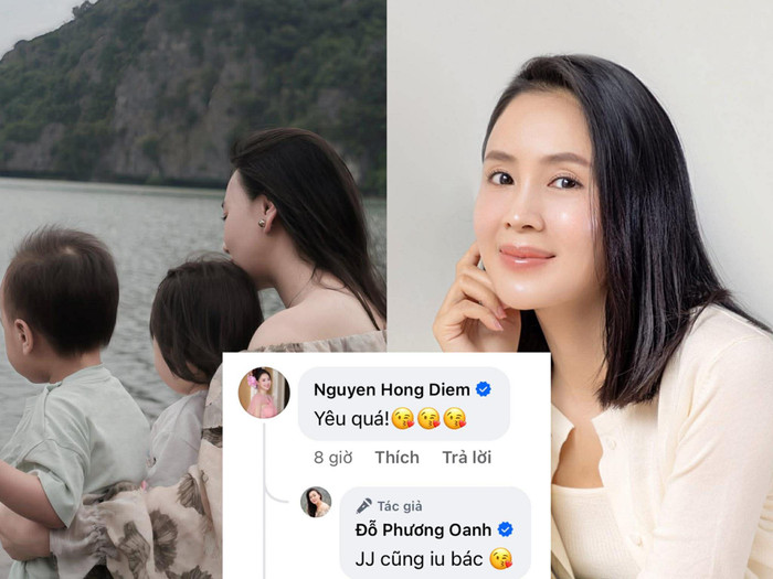 Màn tương tác đầy tình cảm giữa Hồng Diễm và Phương Oanh bên dưới bài đăng.&nbsp;