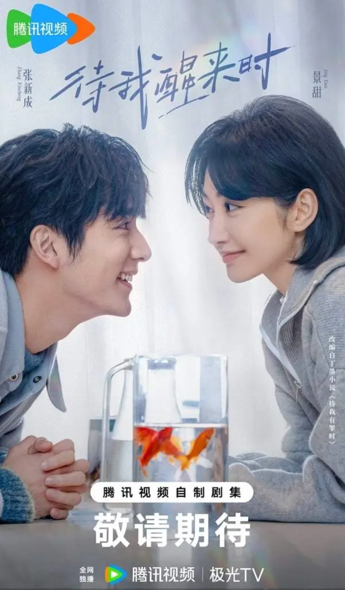 Tạo hình của hai diễn viên chính trong poster bộ phim Chờ Khi Tôi Thức Giấc. - Ảnh: NSX