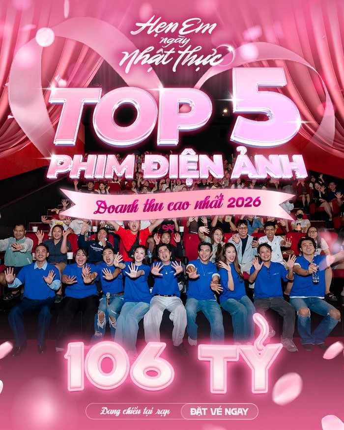 Bộ phim chính thức xác nhận lọt vào nhóm 5 tác phẩm ăn khách nhất năm 2026. - Ảnh: NSX