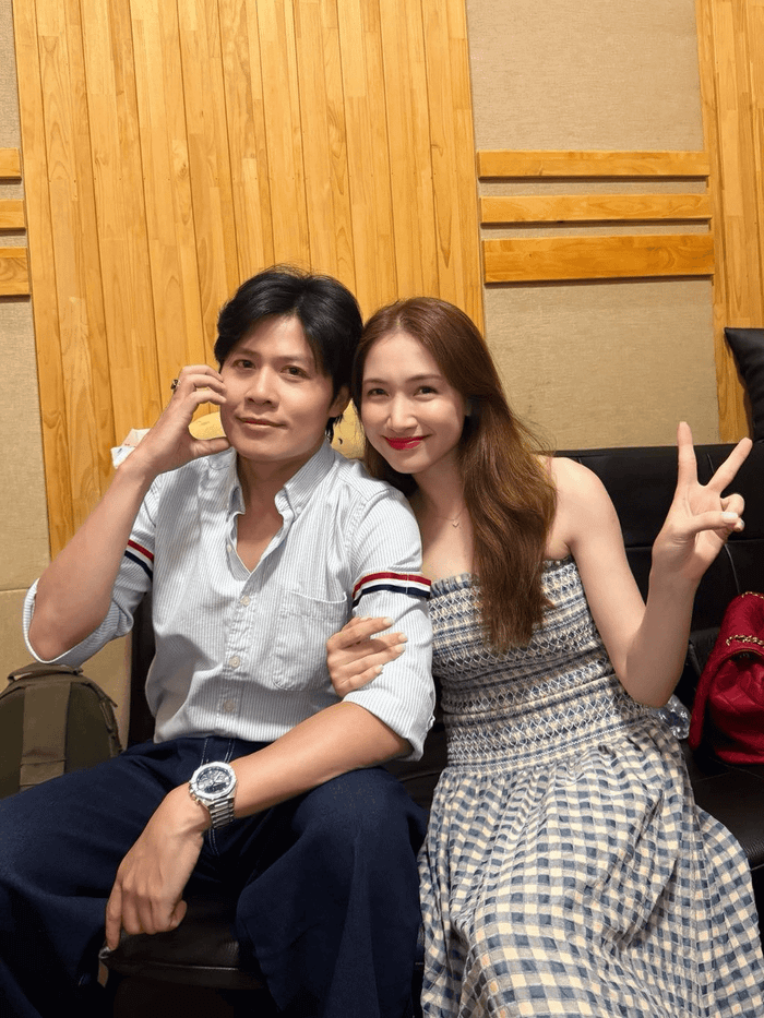 Hòa Minzy và Nguyễn Văn Chung có mối quan hệ thân thiết. Ảnh: FBNV