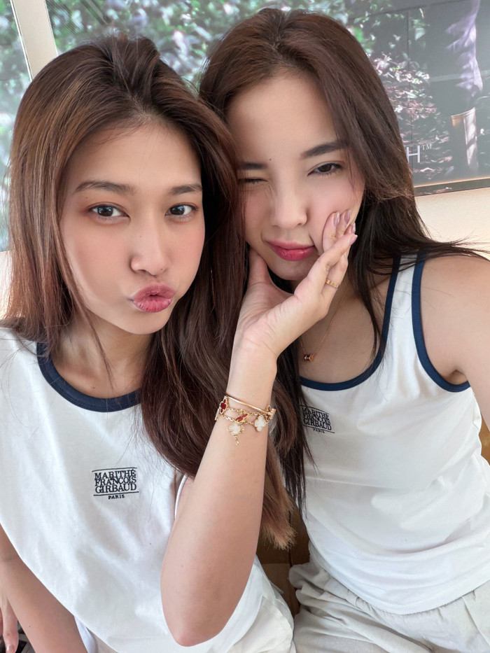 Hồi cuối tháng 3, Kỳ Duyên cùng Thiên Ân đã sang Thái Lan đi du lịch. Ảnh: FBNV