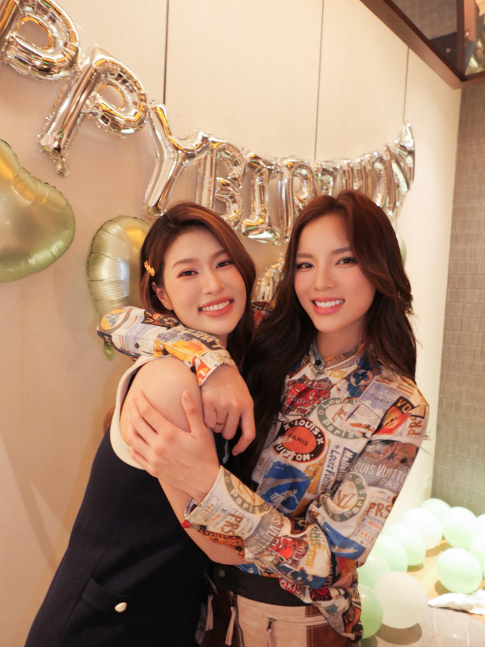 Kỳ Duyên từng bí mật tổ chức tiệc sinh nhật cho Thiên Ân. Ảnh: FBNV