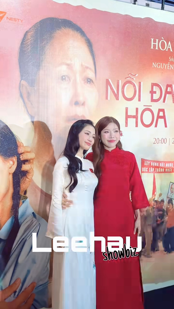 Trang Pháp từng đến ủng hộ Hòa Minzy khi cô ra mắt sản phẩm mới. Ảnh: leehau13