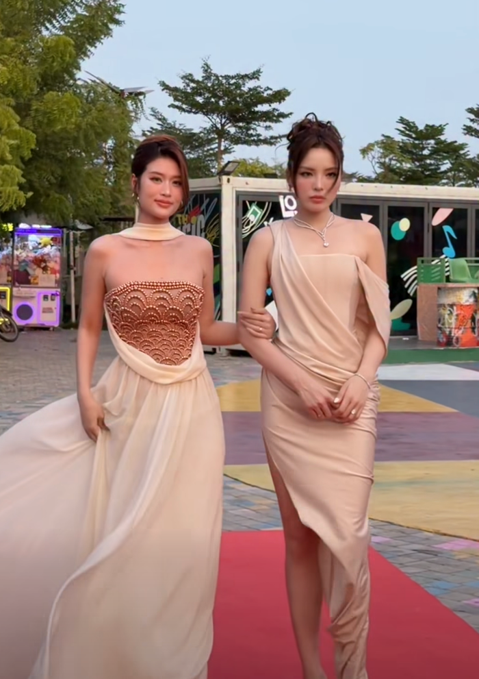 Hoa hậu Thiên Ân tình tứ với Kỳ Duyên giữa chốn đông người, công khai chuyện đưa về nhà Ảnh 1