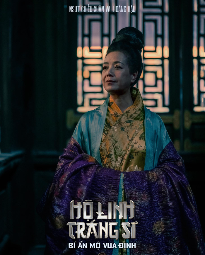 NSƯT Chiều Xuân trong vai Hoàng Hậu của dự án điện ảnh Hộ Linh Tráng Sĩ: Bí Ẩn Mộ Vua Đinh. - Ảnh: NSx