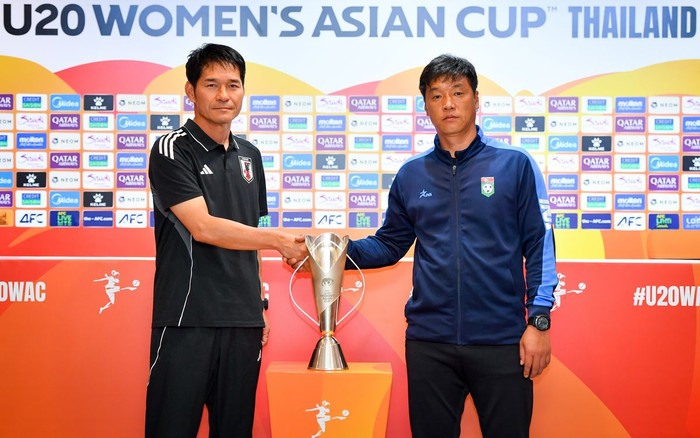 Nhật Bản và CHDCND Triều Tiên sẽ tạo nên màn so tài đỉnh cao trong trận chung kết Giải U20 nữ châu Á 2026, diễn ra vào thứ Bảy tại sân Thammasat. Ảnh: AFC