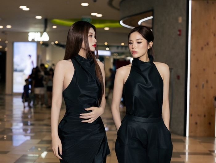 Kỳ Duyên hiện khá thân thiết với Thiên Ân, cả hai thường xuất hiện cùng nhau trong các sự kiện của giới showbiz lẫn cuộc sống đời thường. Ảnh: FBNV