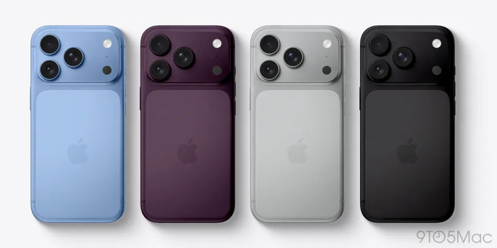 Apple đã phát triển bốn tùy chọn màu cho iPhone 18 Pro và Pro Max, với các mã Pantone nội bộ. Ảnh: 9to5mac