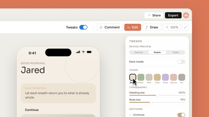 Với Claude Design, người dùng chỉ cần mô tả điều mình muốn, Claude sẽ tạo ra phiên bản kết quả đầu tiên. Ảnh: Anthropic