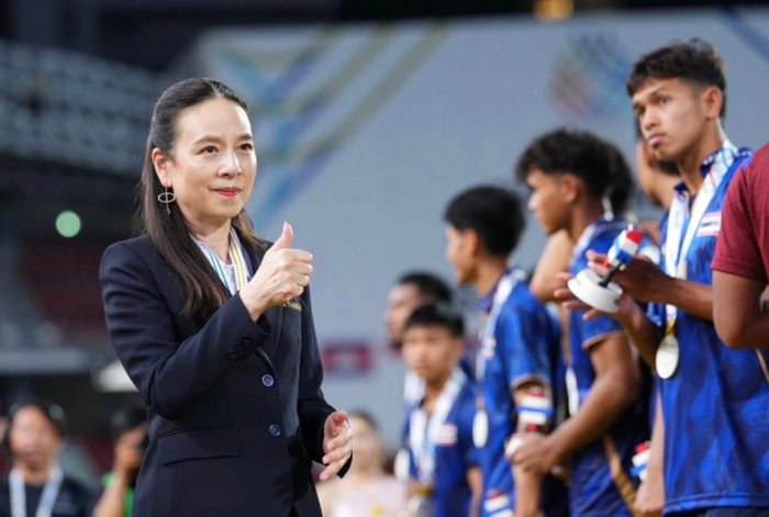 Madam Pang bất ngờ tuyên bố U17 Thái Lan hướng đến mục tiêu giành vé dự World Cup. Ảnh: FAT