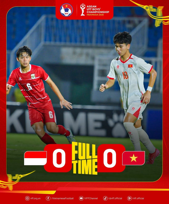 Indonesia đã bị loại không thể thắng U17 Việt Nam vào tối nay. Ảnh: VFF