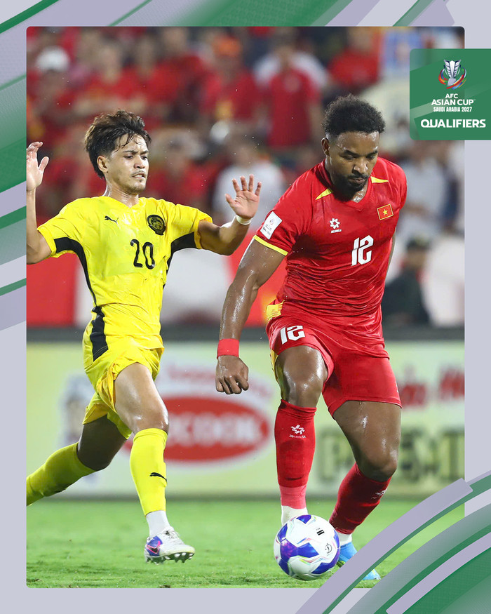 Chiến thắng 3-1 trước tuyển Malaysia không chỉ mang ý nghĩa về kết quả, mà còn mở ra câu chuyện về vai trò ngày càng lớn của nhóm cầu thủ nhập tịch ở tuyển Việt Nam. Ảnh: AFC