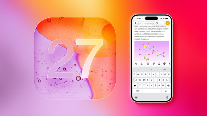 iOS 27 được đồn đoán sẽ nâng cấp bàn phím với tính năng gợi ý thông minh hơn. Ảnh: macrumors