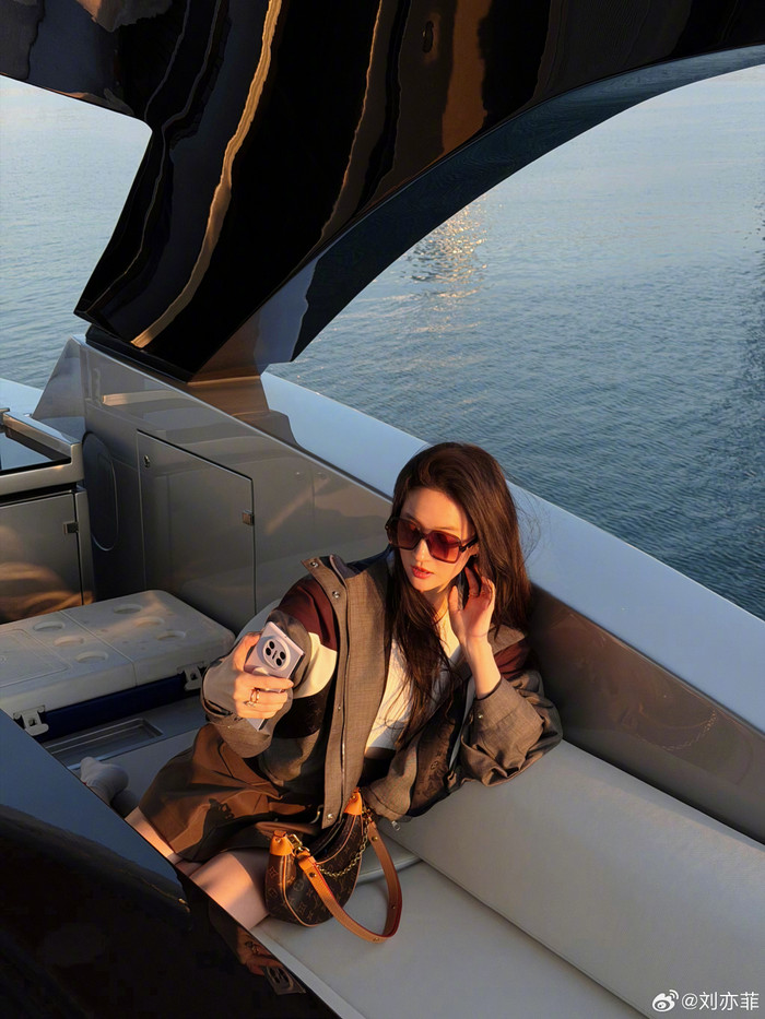 Lưu Diệc Phi đang tận hưởng cuộc sống độc thân sang chảnh. Ảnh: Weibo