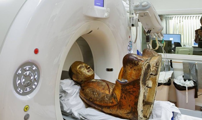 Phát hiện pho tượng cổ 1000 năm tuổi, bên trong chứa thi thể người gây chấn động Ảnh 1