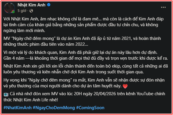 Quyết định dừng lại suốt 4 năm của Nhật Kim Anh Ảnh 3