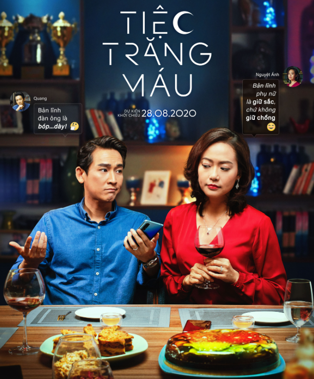 Tái ngộ ấn tượng trong Tiệc trăng máu với vai vợ chồng nhiều bí mật.