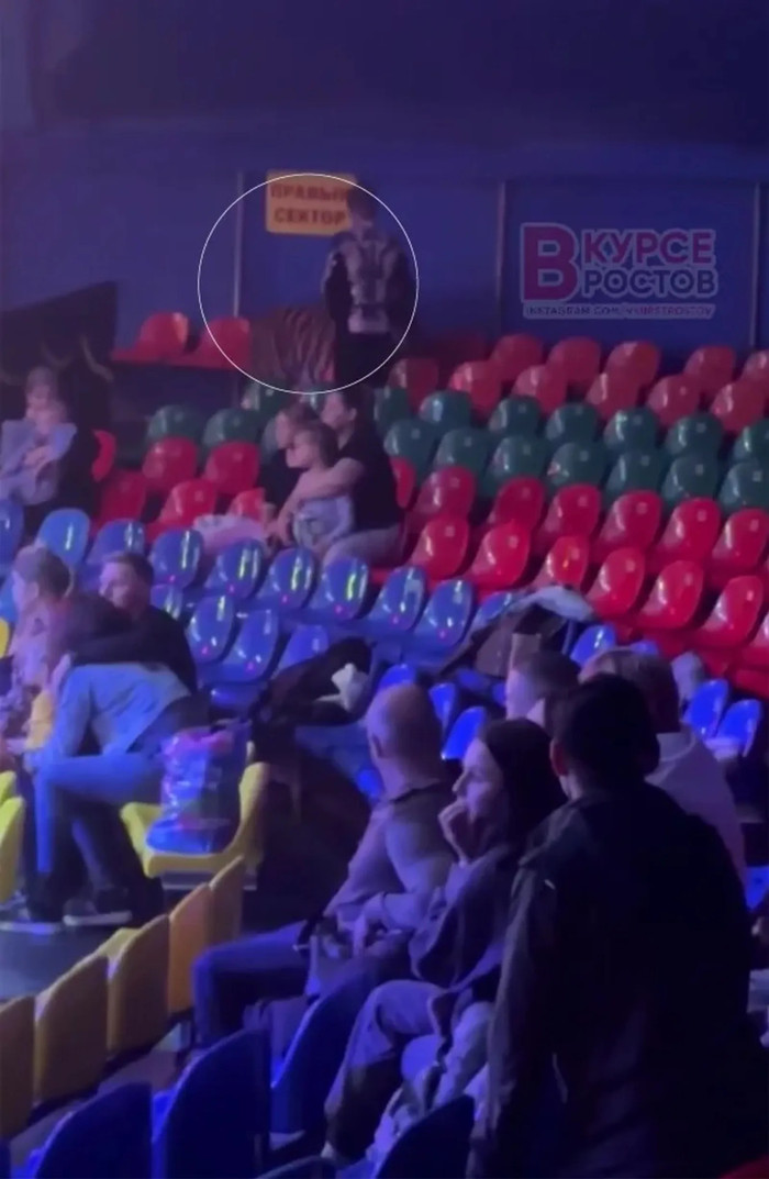 Con hổ bất ngờ lao khỏi sân khấu, nhảy thẳng xuống khu vực khán giả lúc biểu diễn gây xôn xao Ảnh 3