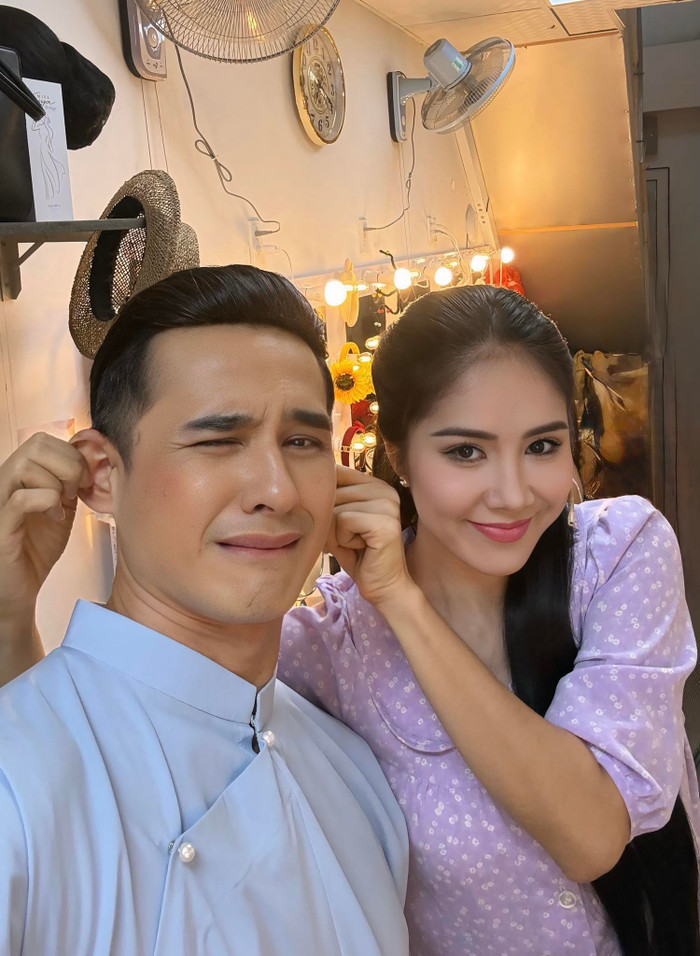 Lương Thế Thành đóng vai chồng của Lê Phương trong phim Bóng Ma Hạnh Phúc (Ảnh: FBNV).