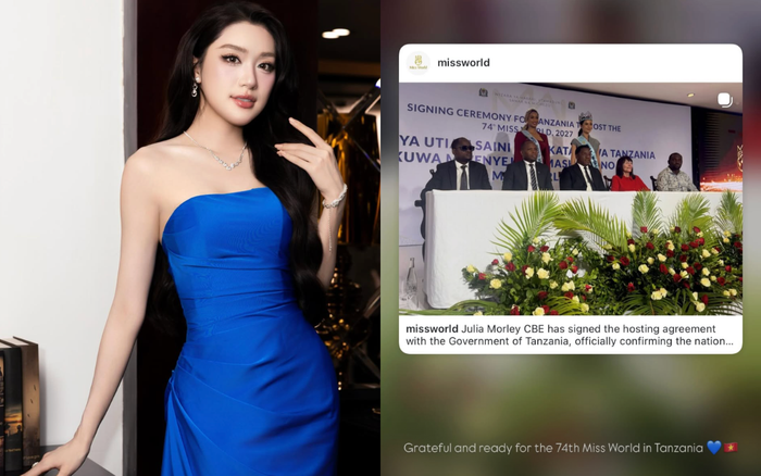 Phương Oanh đã sẵn sàng cho hành trình đi thi Miss World tại Tanzania trong thời gian sắp tới. Ảnh: IGNV