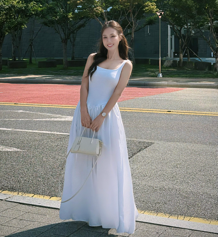 Diễm phim Bước Chân Vào Đời đẹp dịu dàng trong chuyến đi tại Hàn Quốc. Ảnh: FBNV