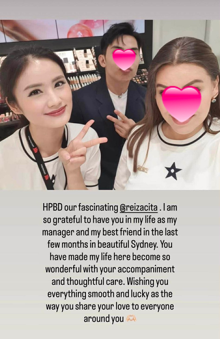 Hoa hậu Ý Nhi gửi lời chúc mừng đến người đặc biệt của cô tại Úc.