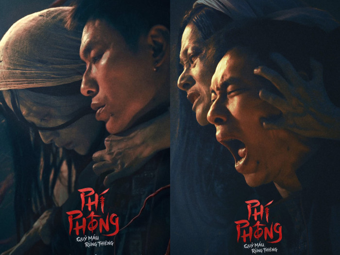 Lan Phương và Kiều Minh Tuấn trong Phí Phông: Quỷ Máu Rừng Thiên.&nbsp;