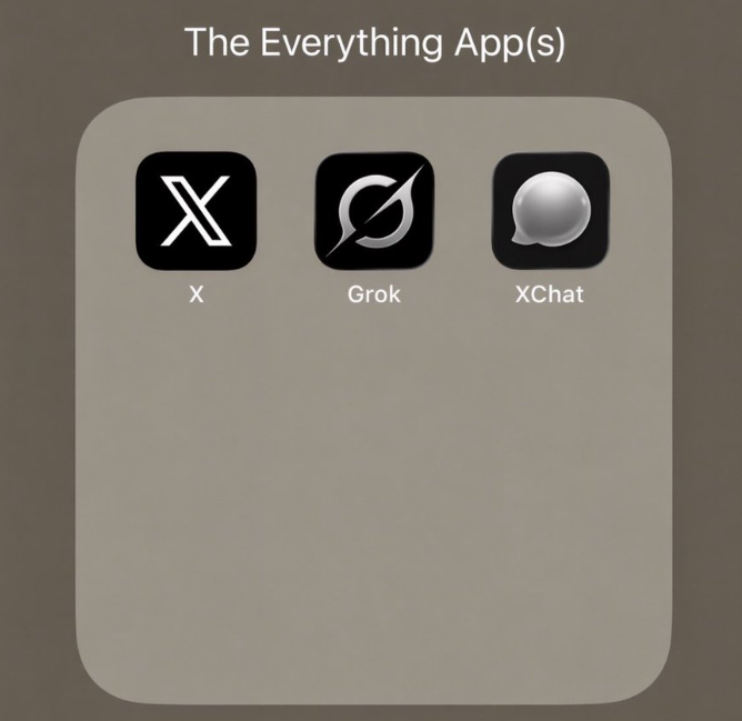 Giao diện XChat, ứng dụng nhắn tin độc lập của X. Ảnh: Tech Crunch