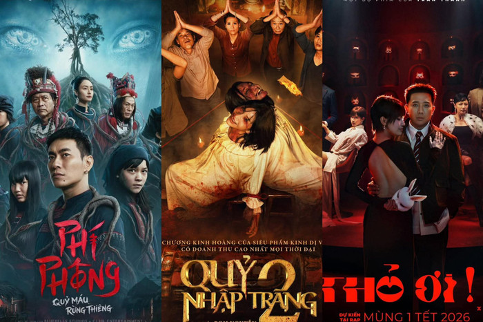 3 bộ phim điện ảnh đang có doanh thu cao nhất tại Việt Nam trong năm 2026.