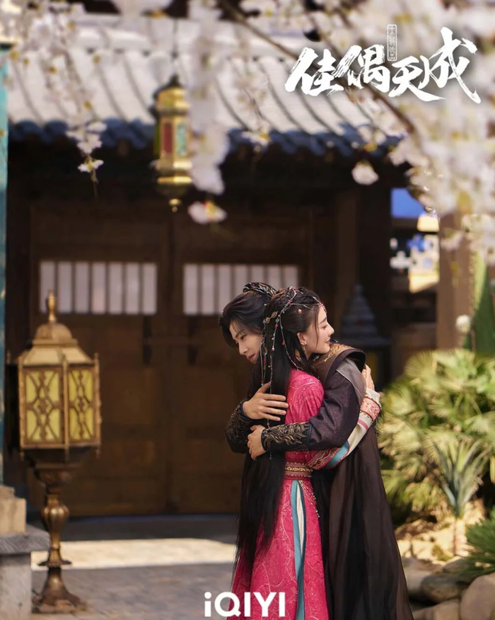 Nhậm Gia Luân và Vương Hạc Nhuận trong tạo hình cổ trang. Ảnh: iQIYI