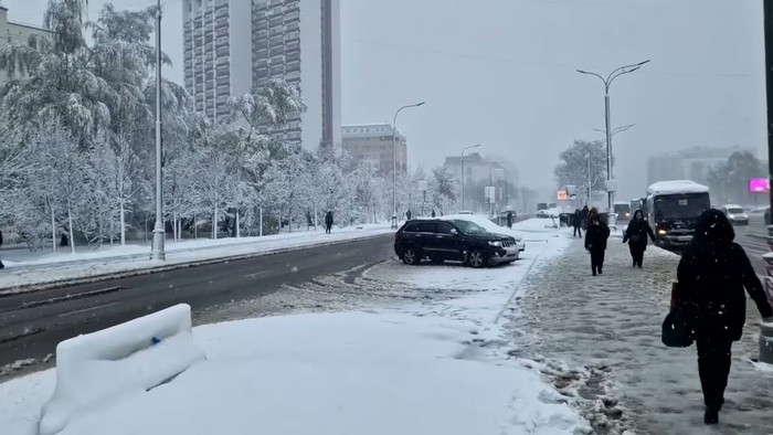 Bão tuyết hiếm gặp tấn công Moscow khiến giao thông tê liệt, hàng chục làng mất điện Ảnh 1