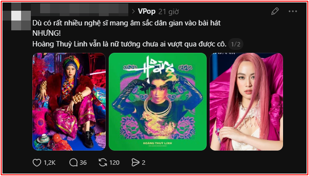 Mạng xã hội 'dậy sóng' với Hoàng Thùy Linh Ảnh 3