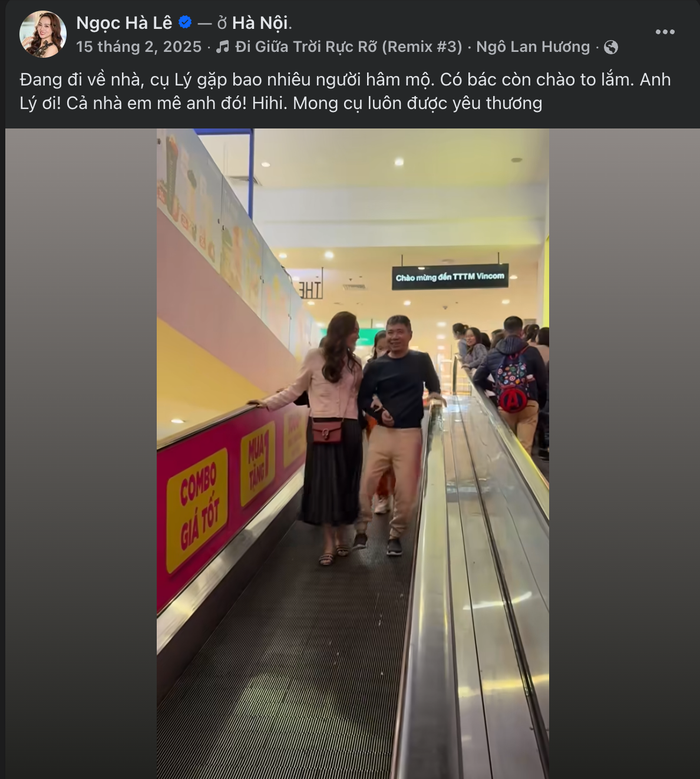 Ngọc Hà luôn chăm chút từng li từng tí cho sức khỏe và hình ảnh của chồng trước công chúng. Ảnh: FBNV