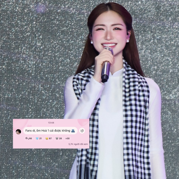 Hòa Minzy mong muốn được người hâm mộ giữa tranh cãi. Ảnh: IGNV