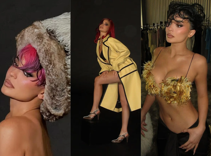 &nbsp;Kylie Jenner khiến người hâm mộ bất ngờ khi xuất hiện với diện mạo hoàn toàn khác lạ trong bộ ảnh thời trang cho Puss Puss magazine. Ảnh: IGNV