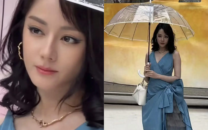 Địch Lệ Nhiệt Ba bị chê bai xuống sắc rõ rệt trong lần xuất hiện mới nhất. Ảnh: Sohu