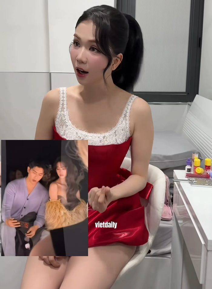 Ngọc Trinh tiết lộ Quốc Anh và Tiểu Vy mang cảm giác của 'đôi tình nhân trẻ'. Ảnh: vietdailylife